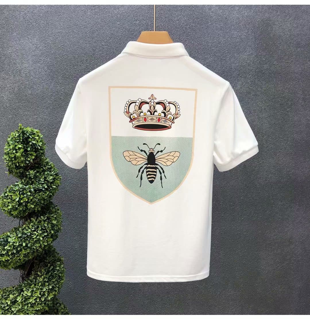 Men's Clothing High End Trendy Men's Half Sleeved Summer New Polo Shirt Men's Trendy Brand Short Sleeved Youth Personality Men's Collared T Shirt