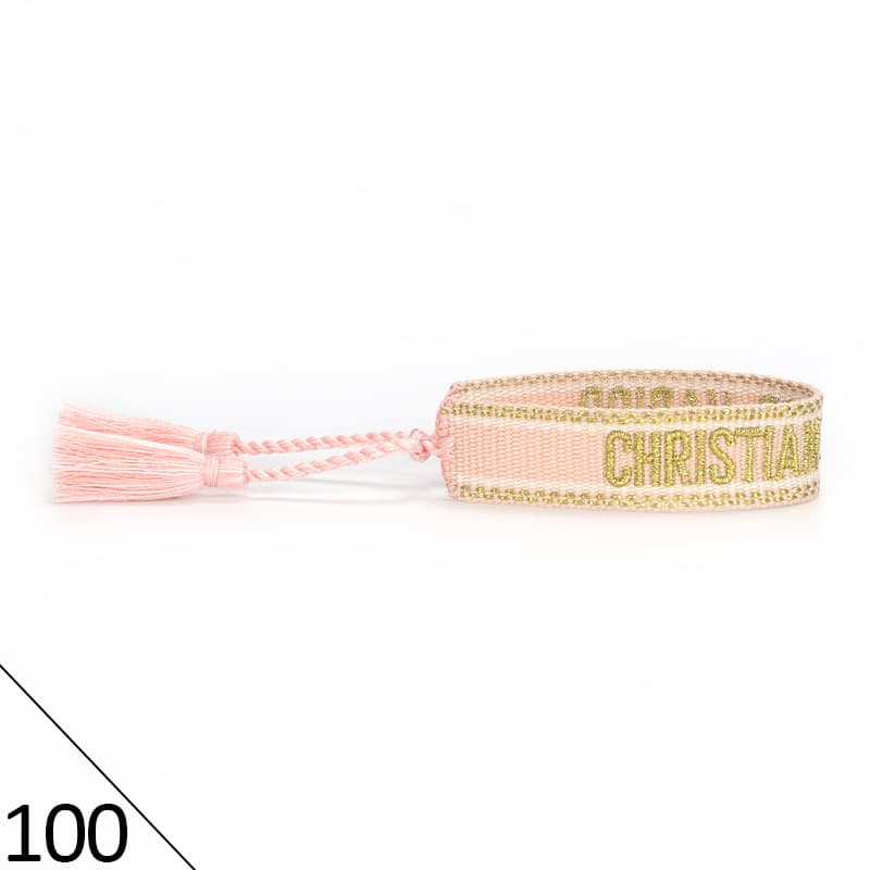 Bracelet unisexe tendance avec lettres tressées