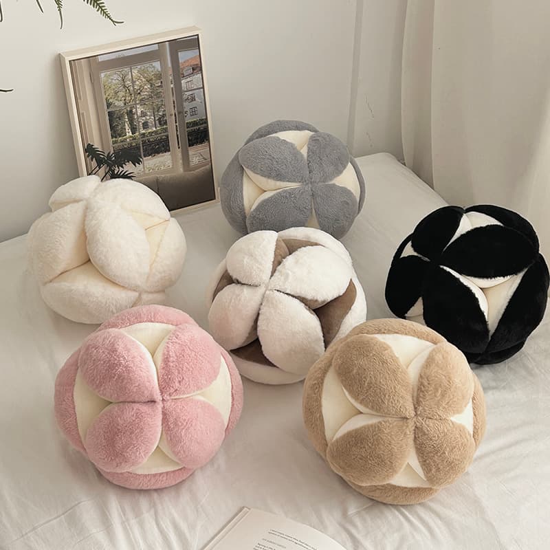 Home Garden Living Room Bedroom Cute Hydrangea Pillow Cushion Special Shaped Stitching Pillow Decorative Pillow Ball A Good Luck