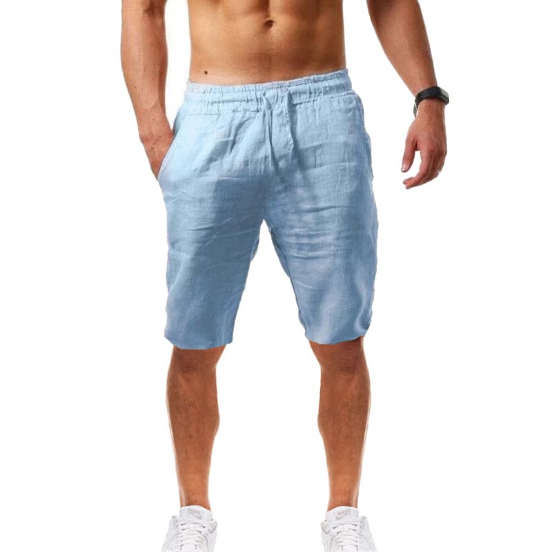 Drawstring Shorts, Men's Casual Elastic Waist Shorts For Summer