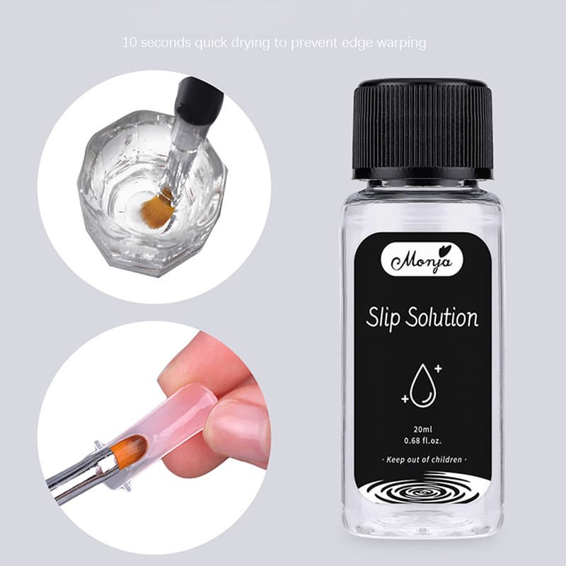 20ML Quick Extension Gel Polish Slip Solution Gel Brush Nail Permanent Liquid Painless Acrylic Nail Art Fast Extension Tool