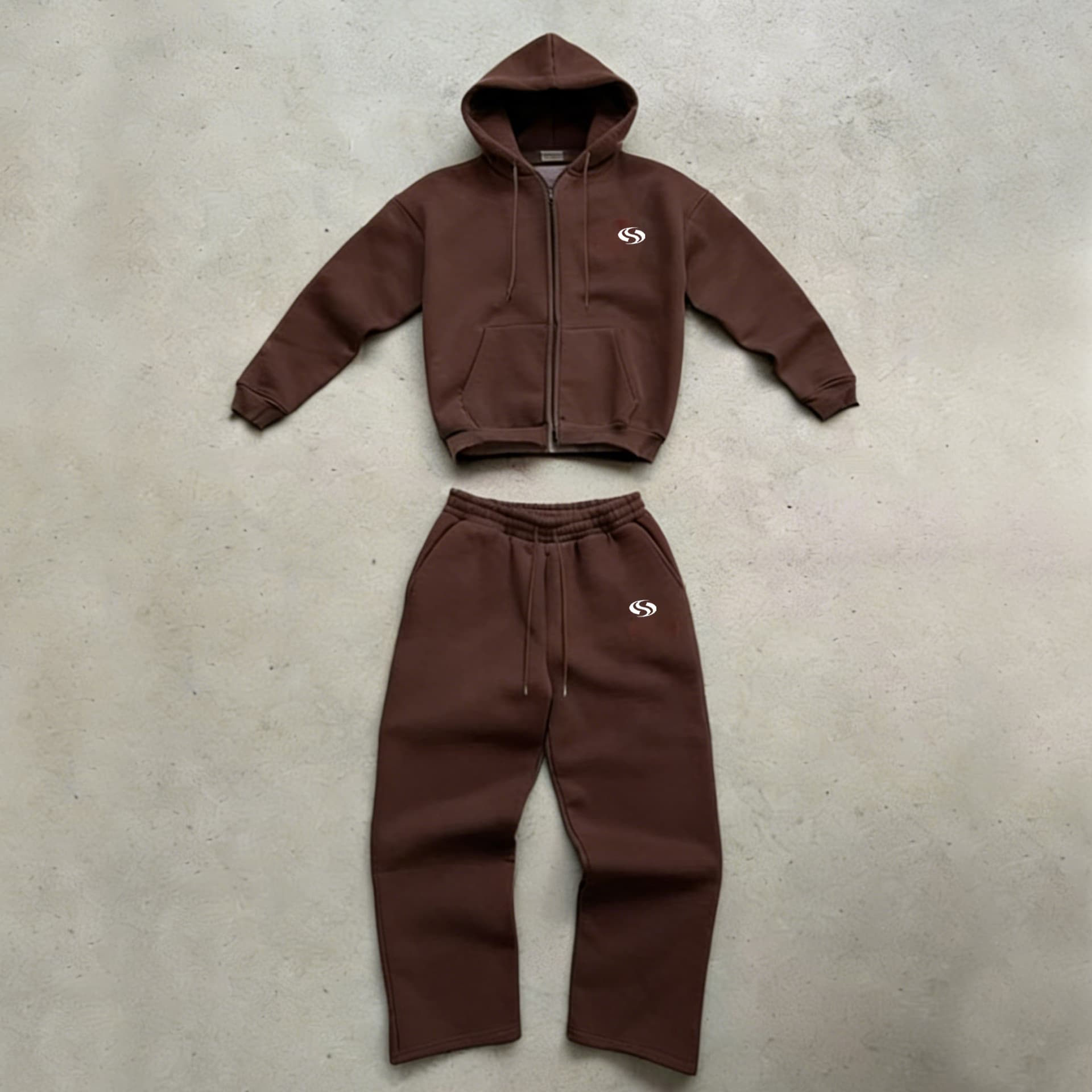 Men's Sportswear Tracksuit 2 Piece Set Stylish Hoodie And Warm Wide Leg Pants Casual Fashion for Men