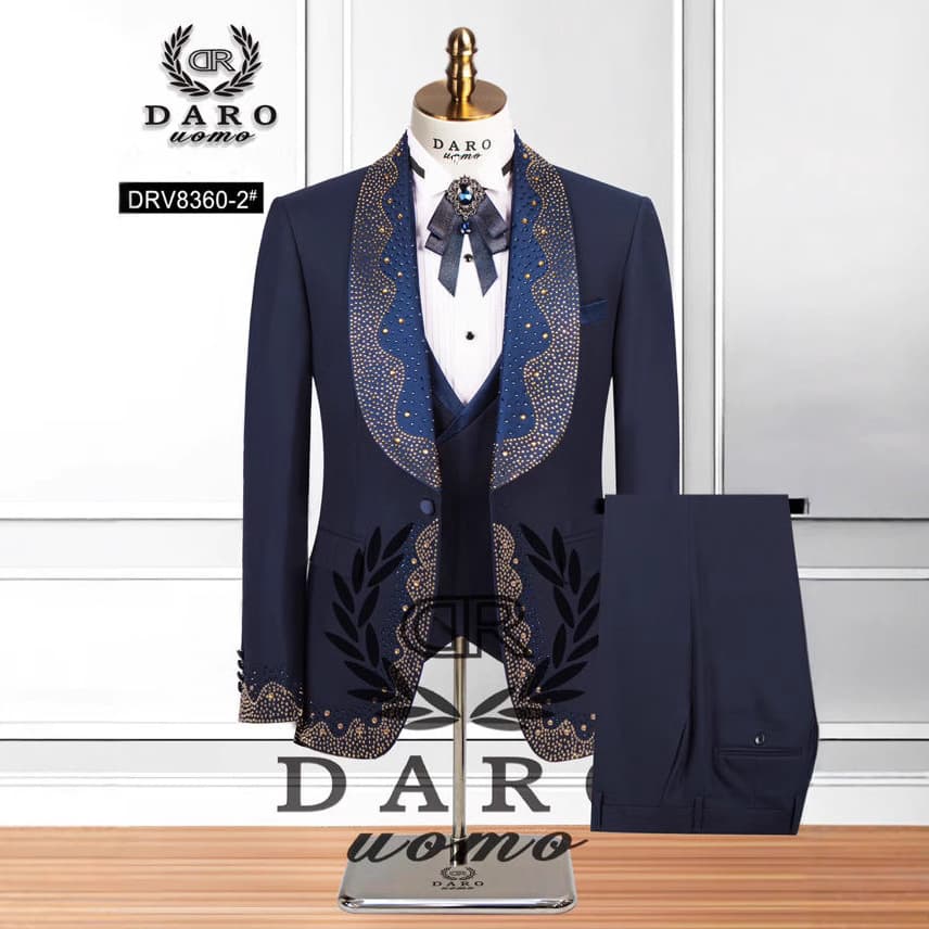 Men's Clothing Wedding Groomsmen Three Piece Suit
