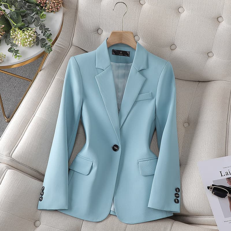 Women’S Clothing Light Blue Short Suit Jacket For Women Spring And Autumn Fashionable Small And High End This Year's Popular Small Suit
