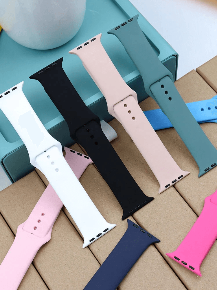 Silicone Strap For Watch Band 44mm 40mm 45mm 41mm Ultra 49mm 42mm 38 44 45 mm bracelet watch series 7 8 se 3 4 5 6