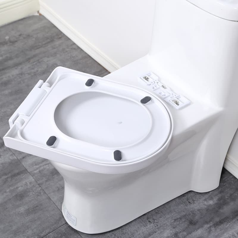 Toilet Seats Household Thickened Slow Down One Button Quick Install Toilet Cover Old Style U Shaped