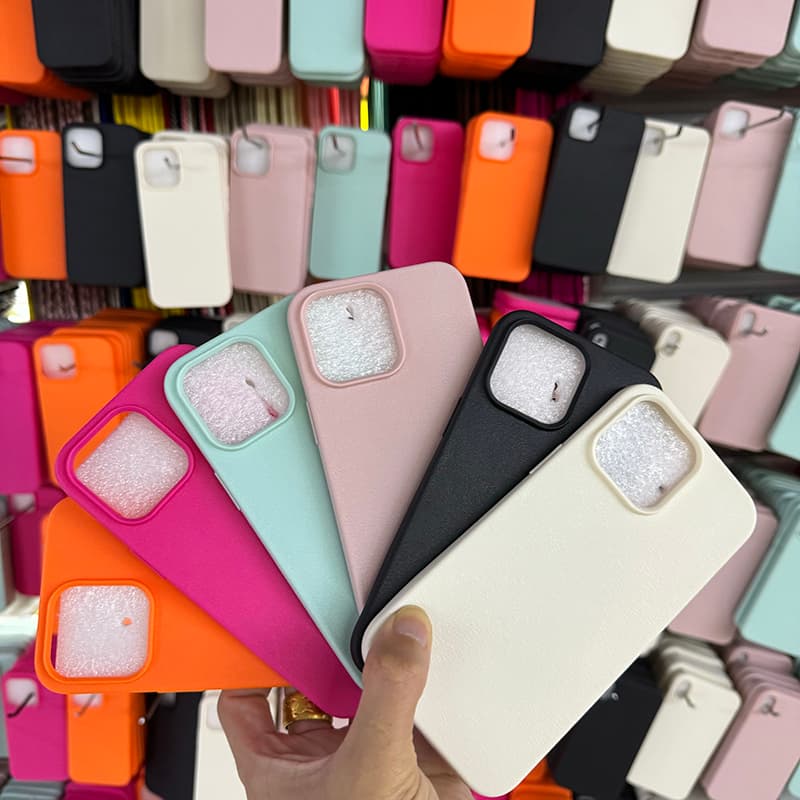 Leather Soft Silicone Case For IPhone 16 15 11 12 13 14 Pro Max XS XR X Max 16,7 ,8 Plus Shockproof TPU Solid Color Phone Case