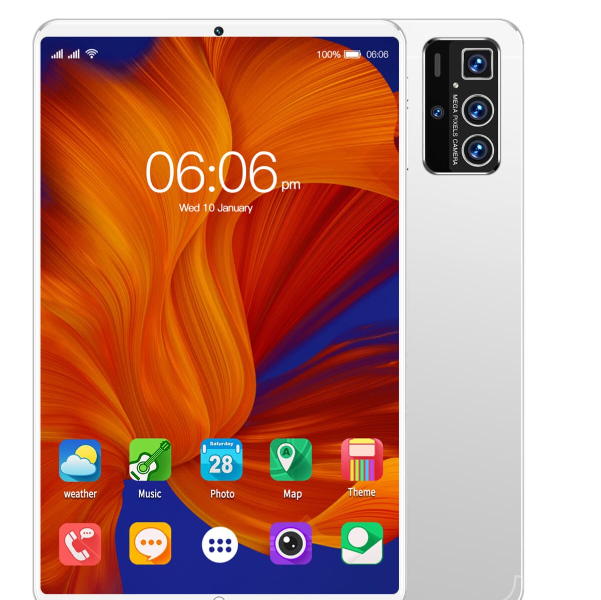 Tablette PC 10,1 pouces HD IPS Android 8 cœurs, vente transfrontalière exclusive, produit phare, disponible en gros chez Yahoo et Rakuten. Fabrican