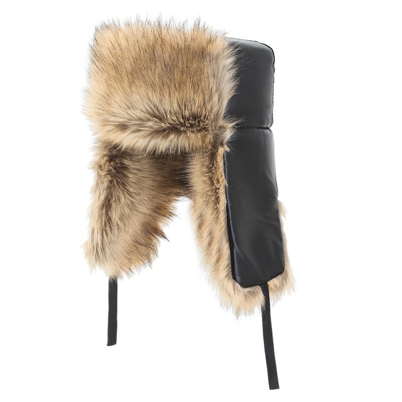 Trapper Hats Middle-aged and elderly hats male Lei Feng hat winter with velvet warm ear protective hat grandpa cotton hat windproof thickening