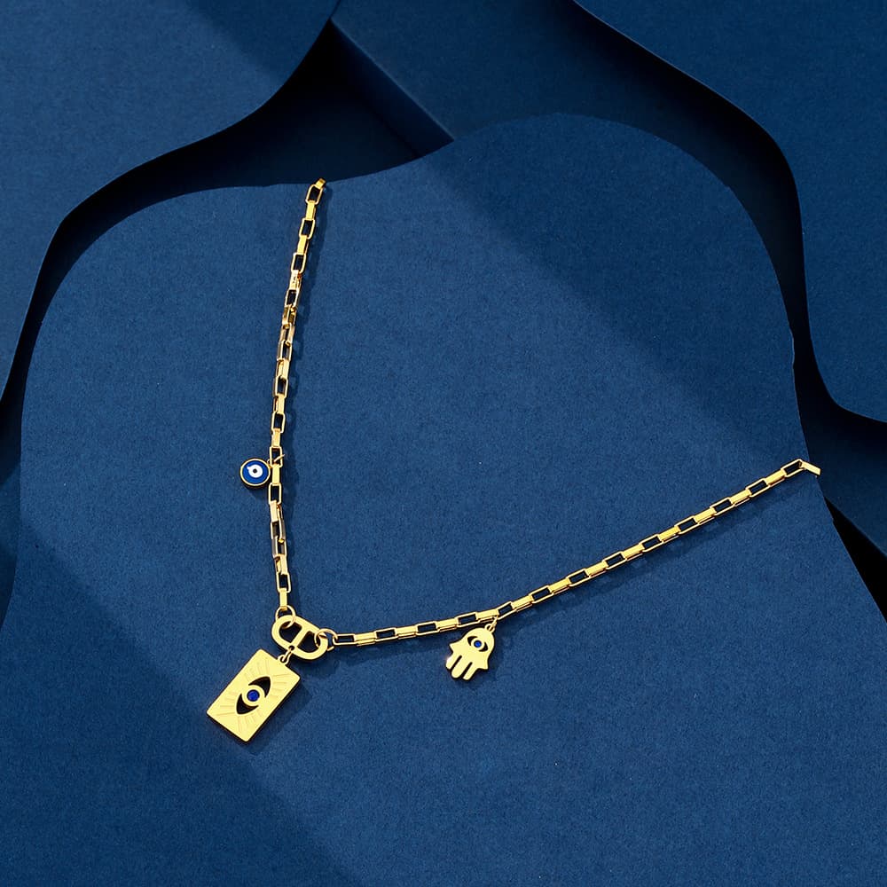 Hot Selling Fashion High-end Sense Titanium Steel Necklace Women's Summer All-match Elegant Light Luxury Niche Collar Necklace Chain