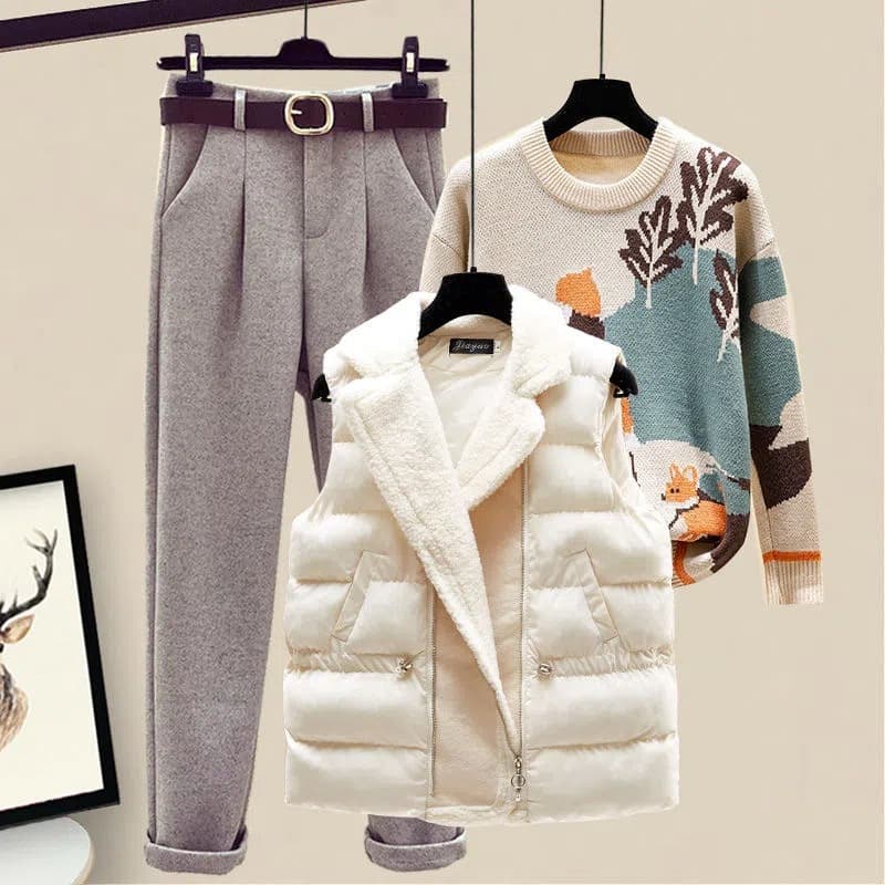 Women's Clothing down cotton vest short loose cotton vest women's waistcoat lamb wool vest