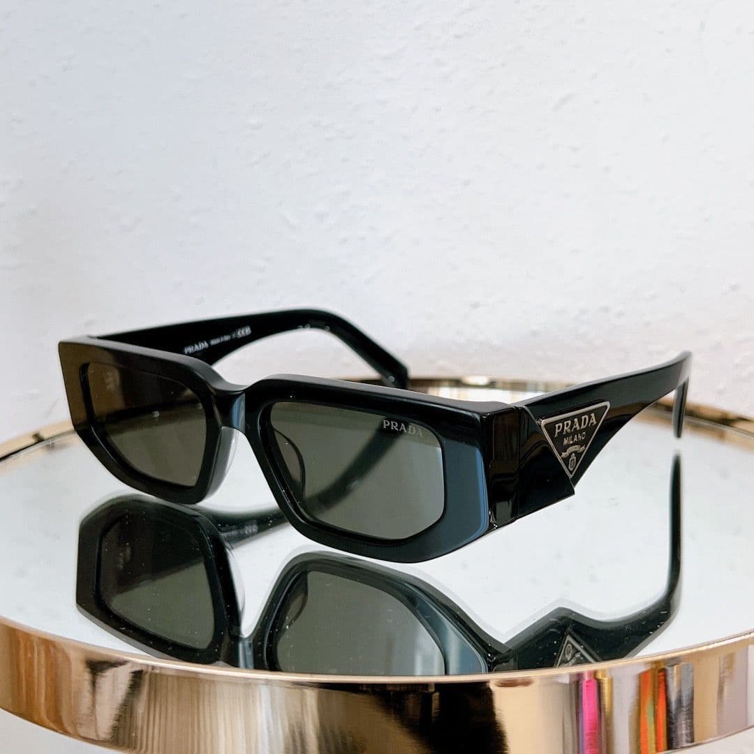 Lunettes de soleil tendance à monture ultra étroite noire de marque P, style unisexe, pour l'extérieur