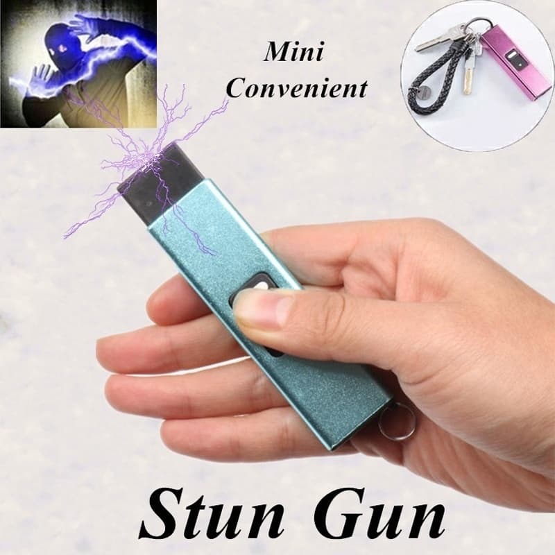 Mini Portable Waterproof Self-Defense Stun Gun Torch 5 Colors LED Flashlight Self-Defense Device USB Rechargeable Electric Shock Flashlight