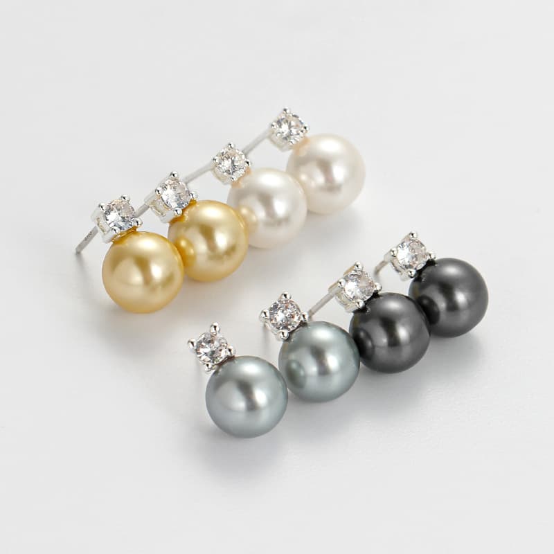 Fine Earrings Princess Diana Classic Pearl Earrings 925 Silver Needle Niche Temperament Zircon Earrings High End Lady Autumn And Winter Earrings