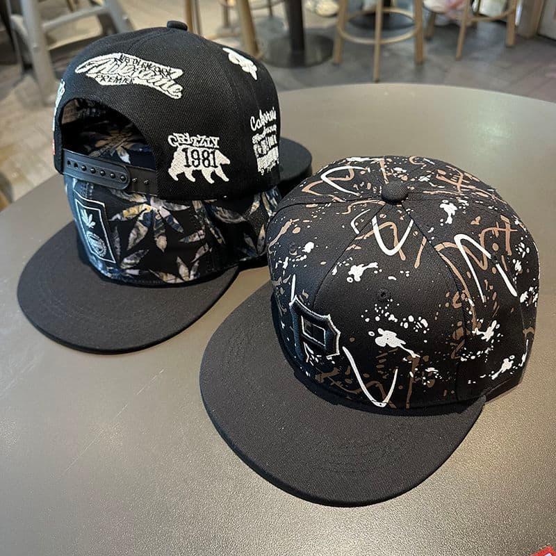 Flat brimmed for men in spring and autumn, big head circumference, personalized hip-hop street dance girl baseball hat,