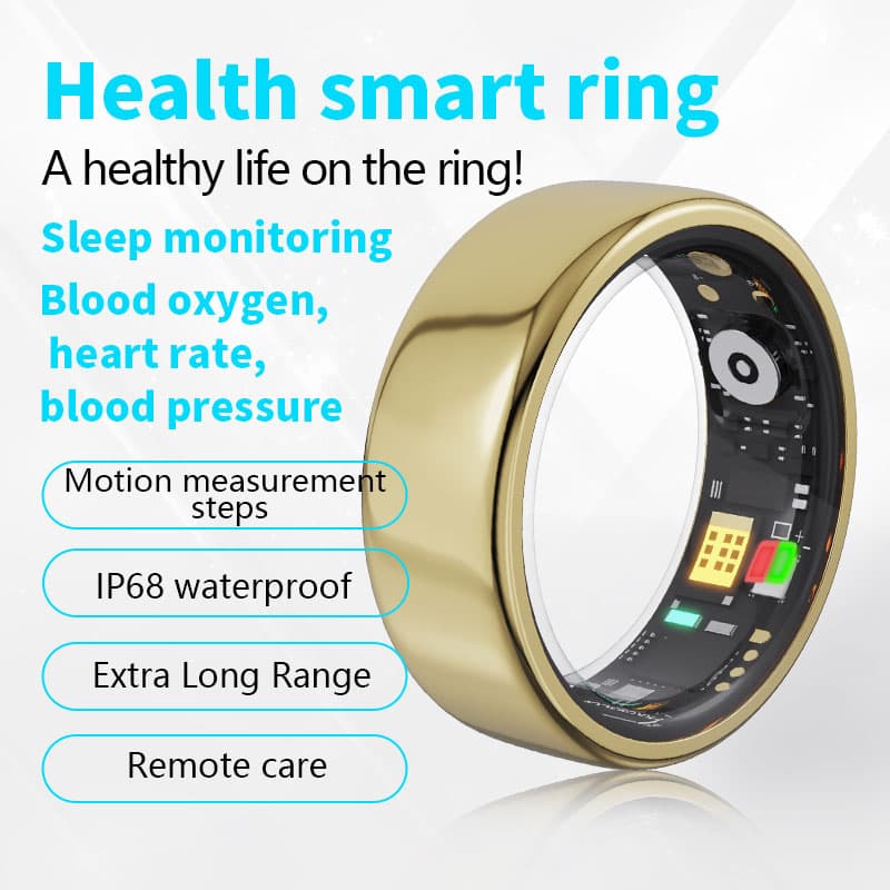 R11M Smart Ring Health Monitoring Exercise Monitoring Blood Pressure Blood Oxygen Monitoring IP68 Waterproof Men And Women Ring