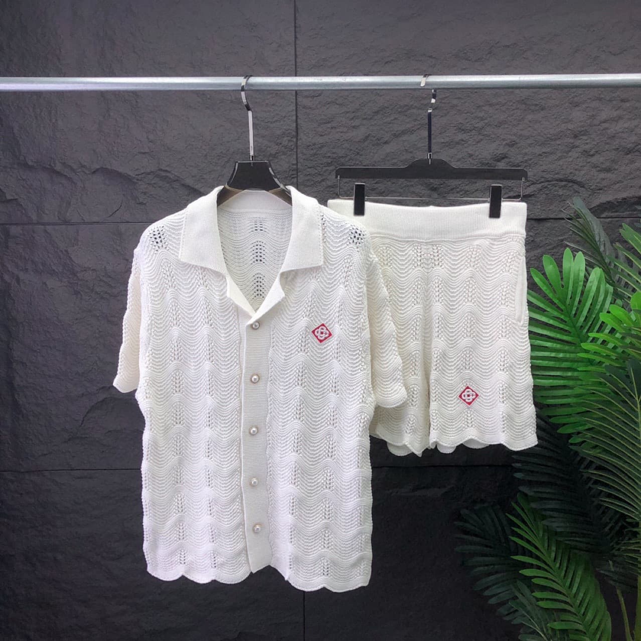 Men's Clothing Fashion Ca short sleeved sweater suit payment link