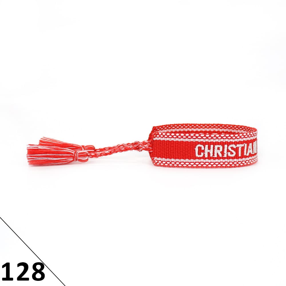 Bracelet unisexe tendance avec lettres tressées