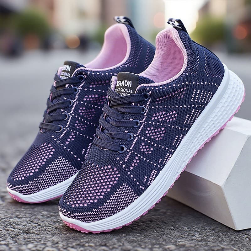 for Women Cross-Border Trade Women's Shose Breathable Sneakers Versatile Casual Lightweight Soft Sole Single
