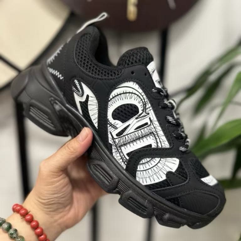 DIOR 25ss Dad New Homme B30 et Femme, Baskets décontractées polyvalentes à lacets en maille, Modèle Fashion CD Color-blocking résistant à l'usu
