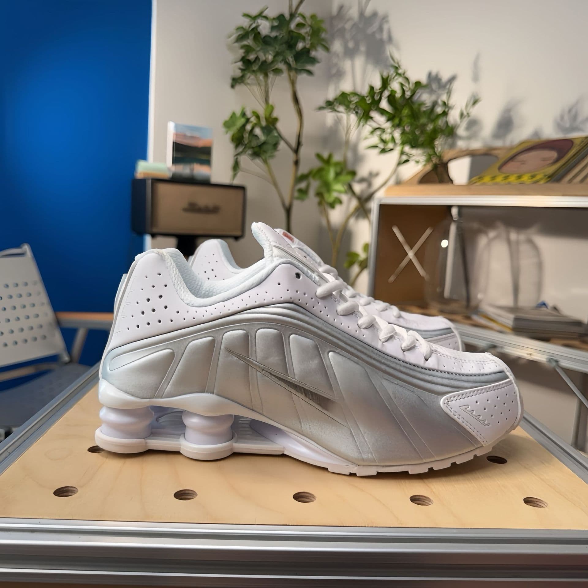 Chaussures de course unisexes SHOX R4 Neymar Collaboration, pointures 36 à 45, pour hommes et femmes, avec coussin d'air coloré.