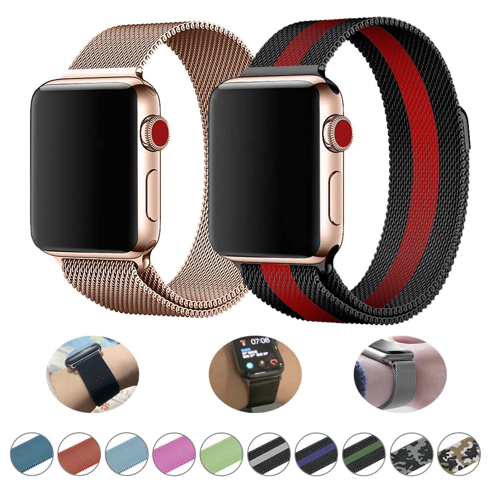 Magnetic Loop Strap For Apple Watch Band Ultra 42/44/45/49mm 38/40/41mm Stainless Steel Correa Bracelet iWatch 8/7/SE/6/5/4/3/2