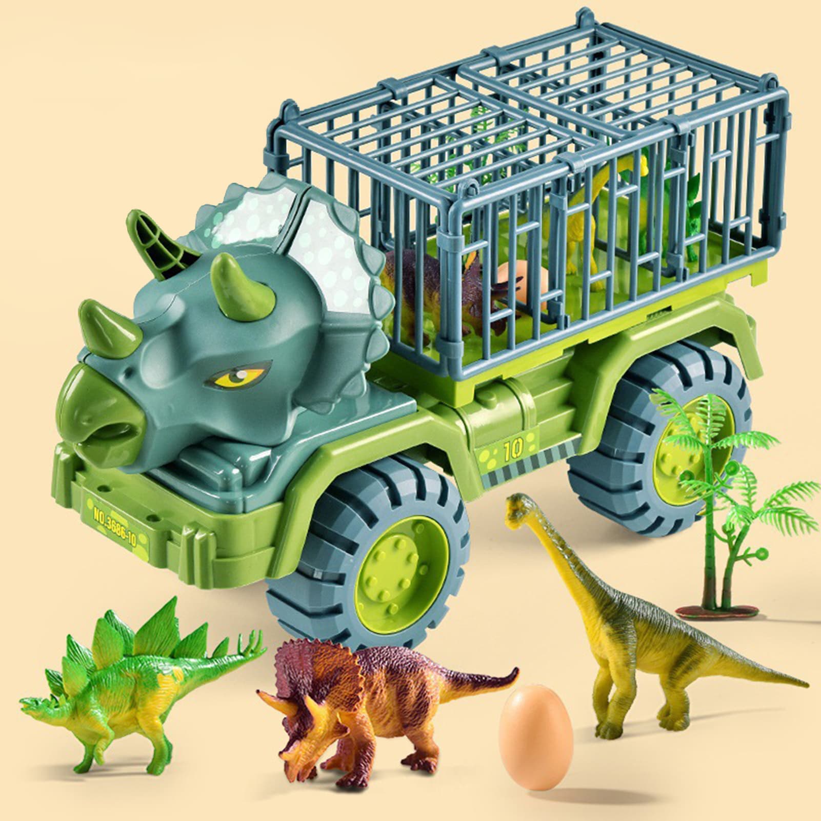 ToysMall Cart Toy Large Size Inertial Educational Dinosaur Tyrannosaurus Transportation Car Toy For Child