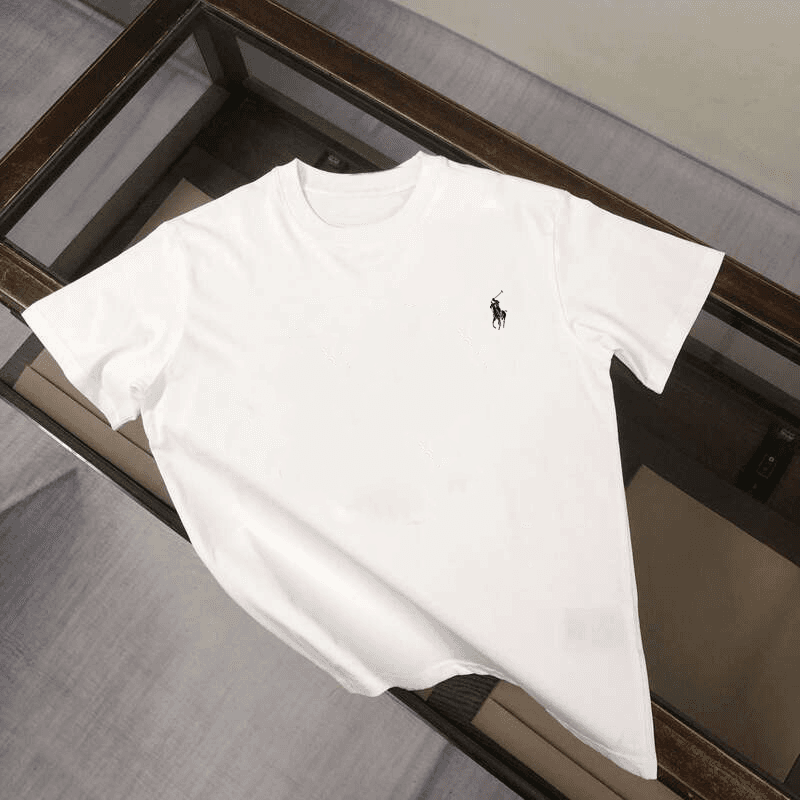 T-shirt tendance en coton 100 % de haute qualité, col rond et manches courtes, collection 2026.