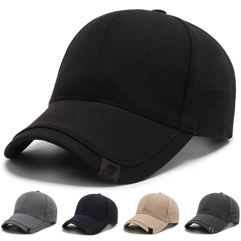 Men's Cap、All Season、Breathable Aoteng Trendy Sunshade Korean Version Men's Hat Black Ins Trend Simple Casual Versatile Baseball Cap