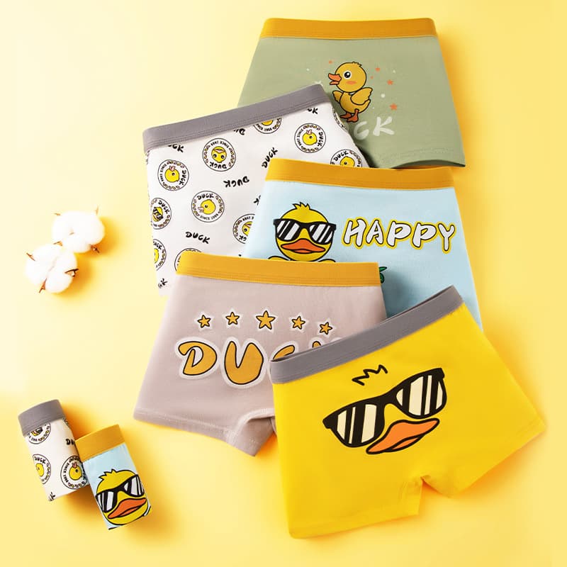 Kids Clothing Underwear Pure Cotton Boxer Teenagers Boys A Type Cotton Boxer Shorts Boys Shorts