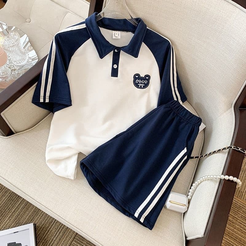 Women's fashion short-sleeved T-shirt shorts two sets