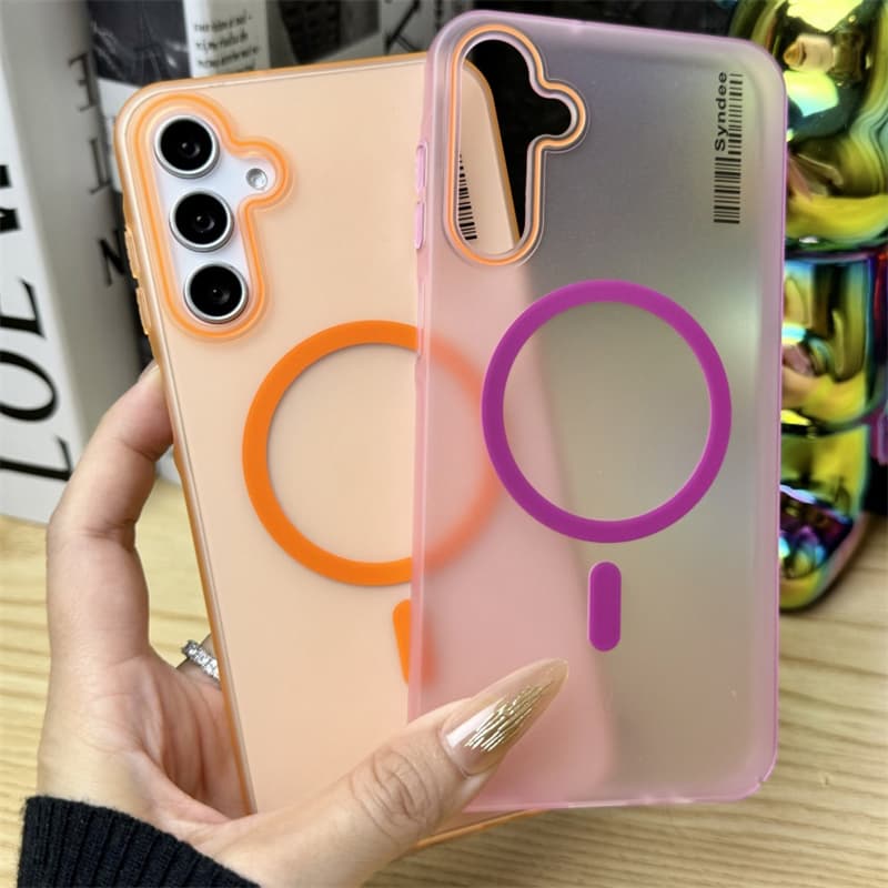 Translucent Case For Galaxy A56 A55 A36 A26 A16 5G Magnetic Cases For Samsung A54 A25 A15 A35 A34 A14 Cover