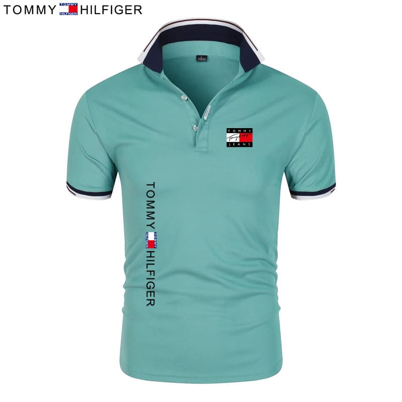 Chemise de golf à manches courtes pour hommes, polo décontracté imprimé, chemise boutonnée, nouvelle collection été 2024