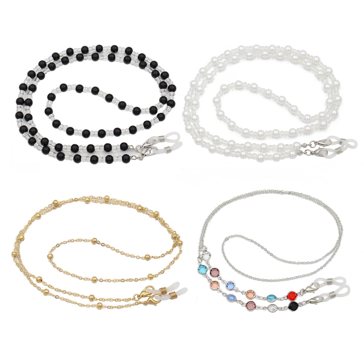 Unisex Personality Rice Bead Glasses Chain Multi-functional Mask Anti-slip Chain Glasses Rope Fashion Exquisiteness