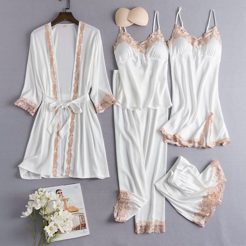 Women's emulation silk pajamas