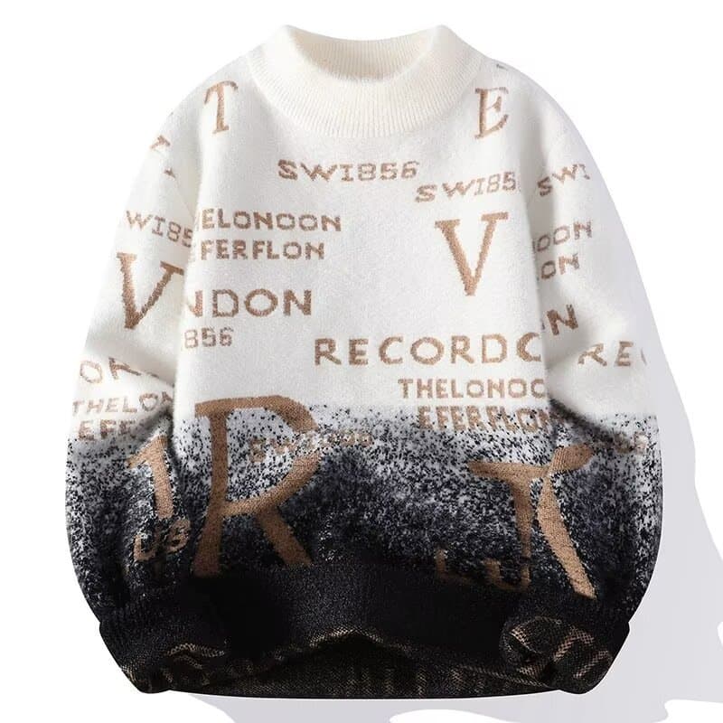 Men's Clothing Sweater Men Autumn And Winter Solid Color Casual Bottom Line Sweater Simple Handsome Pullover Sweater