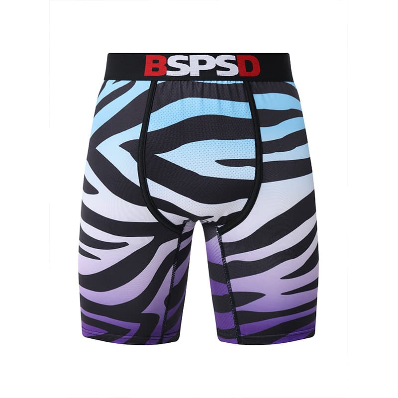 Men's Underwear Digital Printing Boys Shorts Boxer Briefs Casual Personality Youth Shorts Plus Length