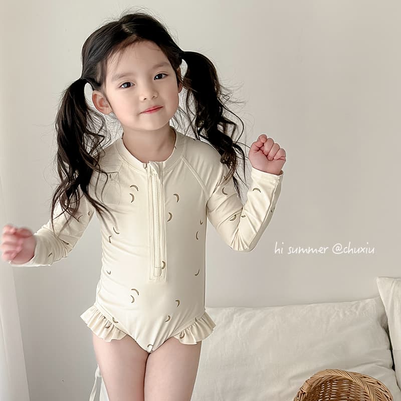 ​​Girls' Long Sleeve Sun Protection Swimsuit – Cute & Stylish One-Piece Bathing Suit With Upf 50+ – Quick-Dry Swimwear For Toddler To Preteen​