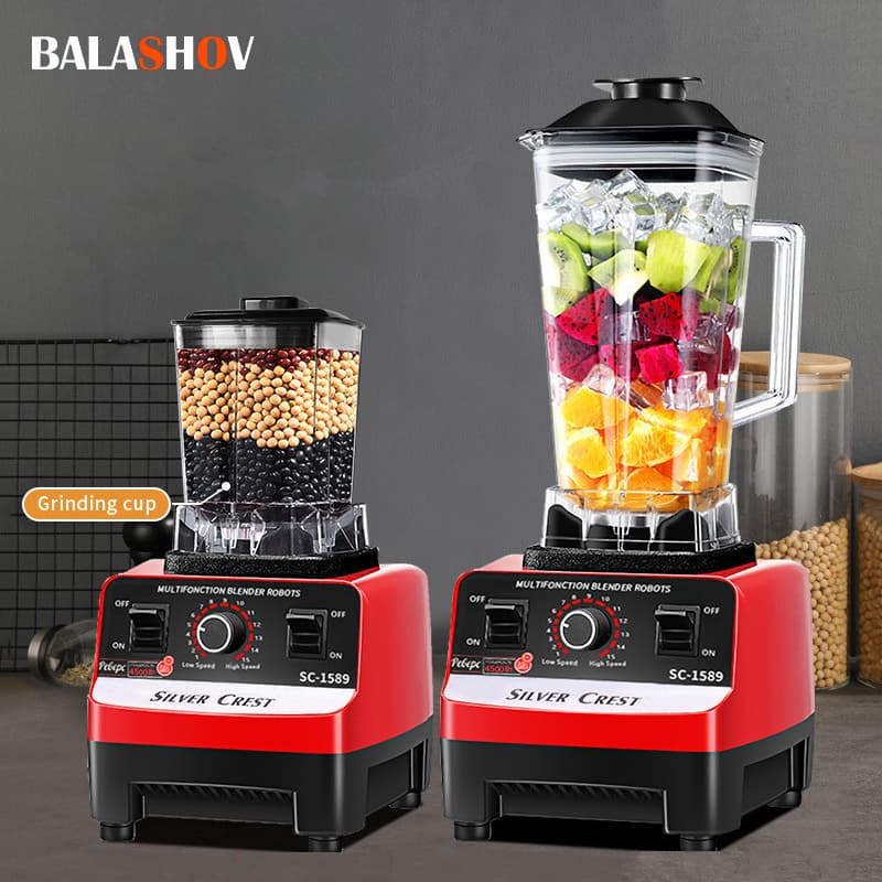 2000W Heavy Duty Commercial Blender Fruit Mixer Juicer Food Processor Ice Smoothies Blender High Power Juice Maker Crusher 220V
