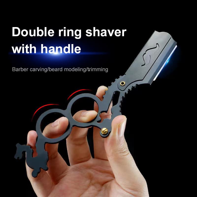 BarberTop Exquisite Blade Changing Shaver Holder Beard Eyebrow Shaving Tool Manual Hair Removal Trimmer