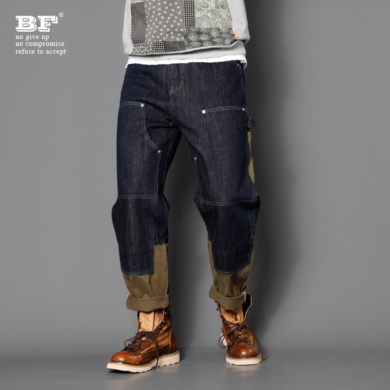 Men's Clothing [UrbanStraight] Men's Premium Denim Jeans - American Style Straight Fit | Multi-Pocket Design