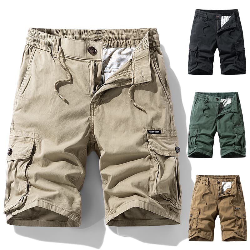 2025 Summer Men's Casual Bermuda Loose Cotton Outdoor Travel Wear-resistant, Breathable And Comfortable Beach Shorts