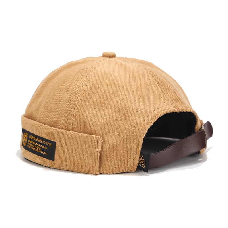 Autumn and winter corduroy men;s and women;s short fashion brand landlord hat retro beanie sailor melon skin hat street trend yuppie hat