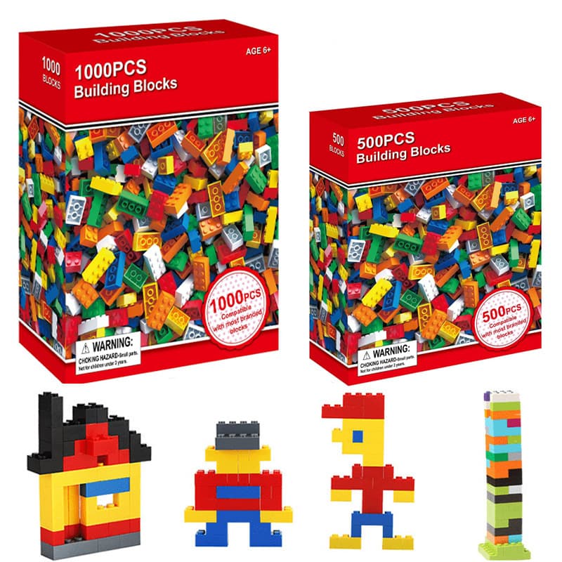 500pc Small Particle Building Blocks Bulk Assembly Building Block Toys Suitable For Thanksgiving, Easter, Christmas, Birthdays