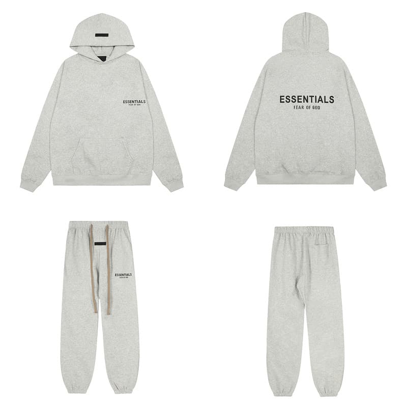 Sweat à capuche noir à lettres floquées FOG Double ESSENTIALS, collection printemps-été 2022, nouvelle marque tendance, vente flash transfrontal