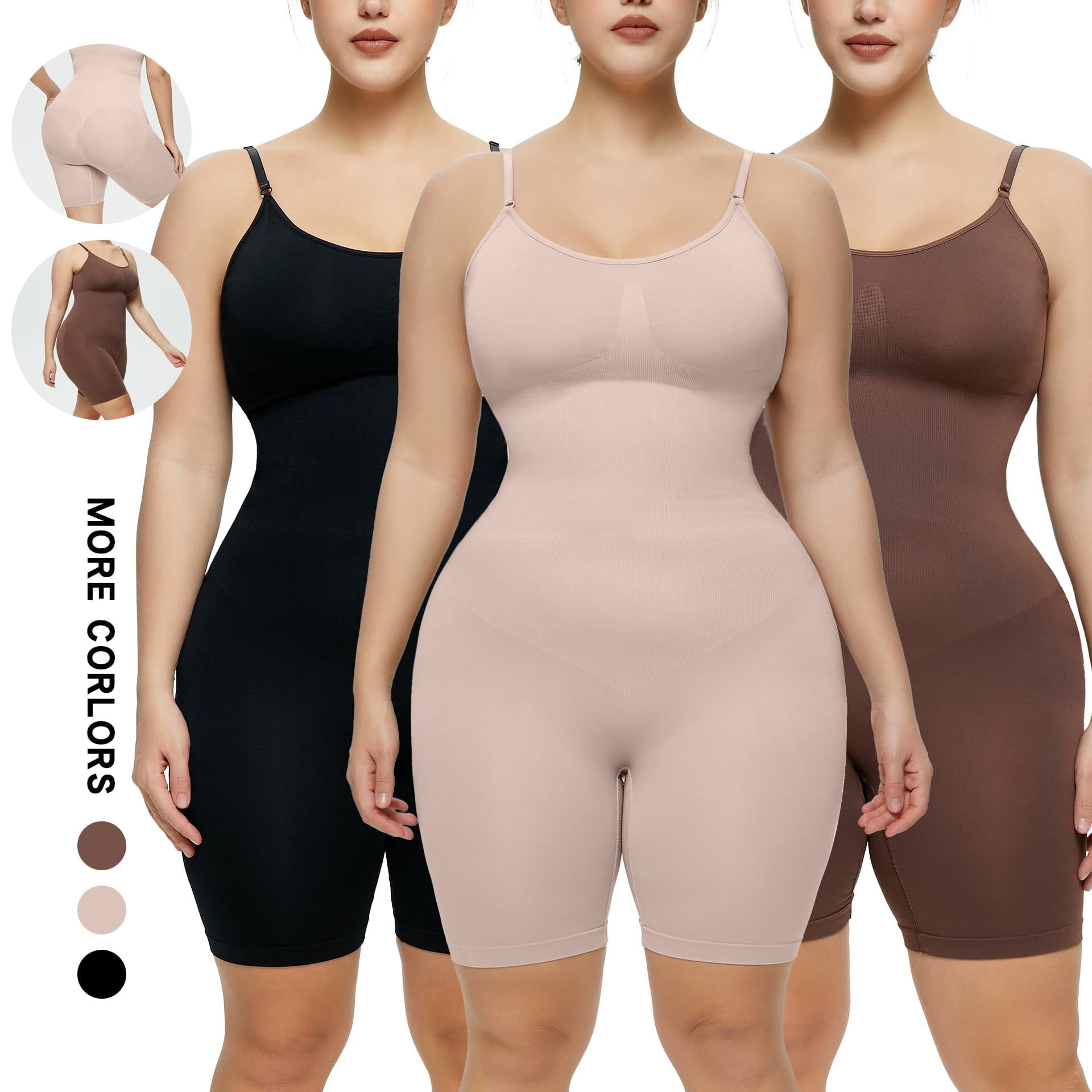 Plus Size Postpartum Hip Lift Seamless Shapewear, Women's Corset, Full Body Sling, Tummy Tuck, Bodysuit