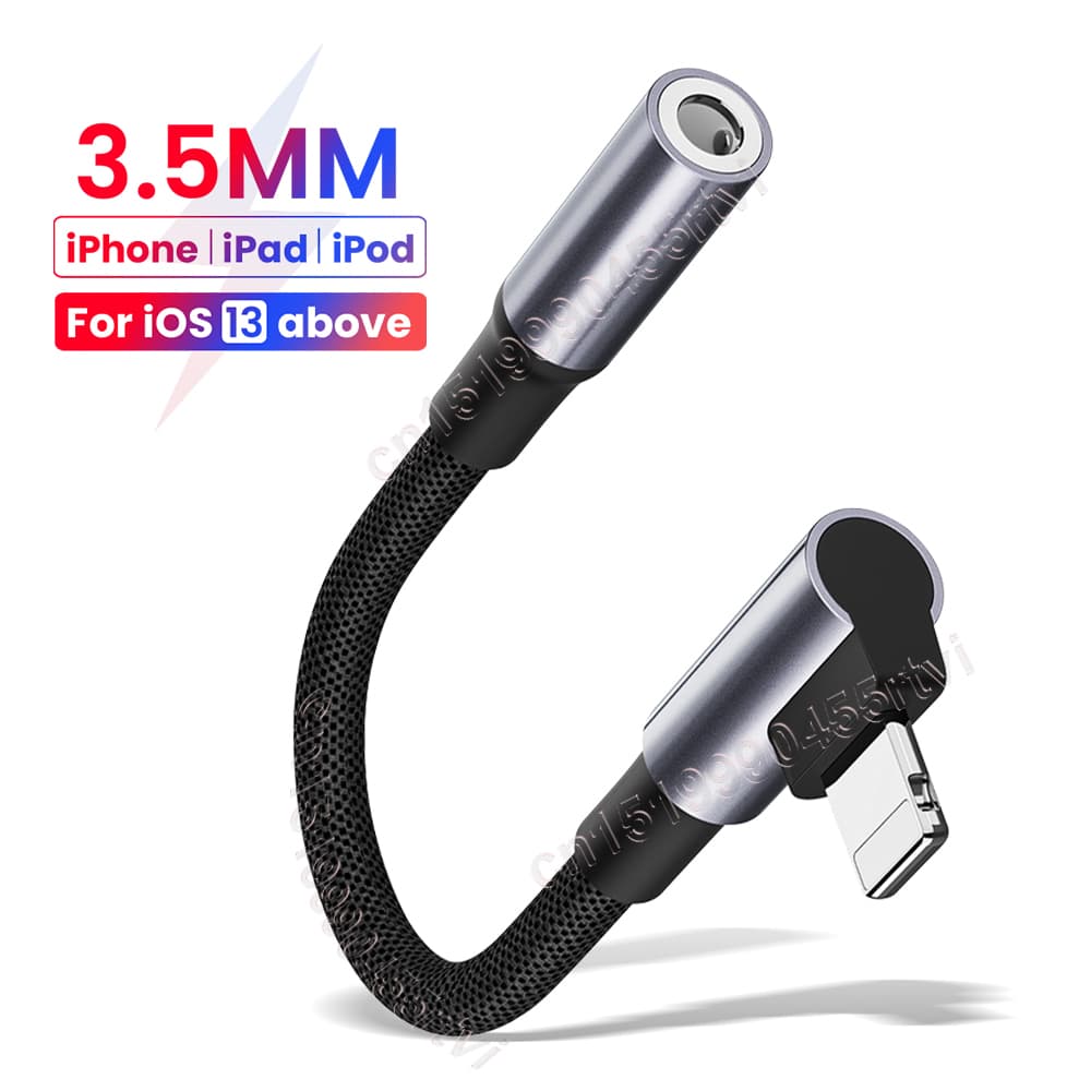 Lighting E To 3.5mm AUX Cable Adapter Converter For IPhone 14 13 12 Pro Adapter Headphone Connector Mini Audio
