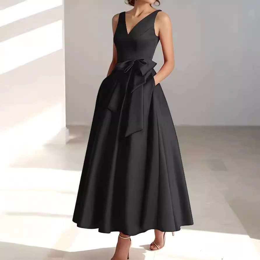Women's Clothing Evening Dress For Women New Birthday Party Host V Neck Celebrity Daily Wear Slim Dress