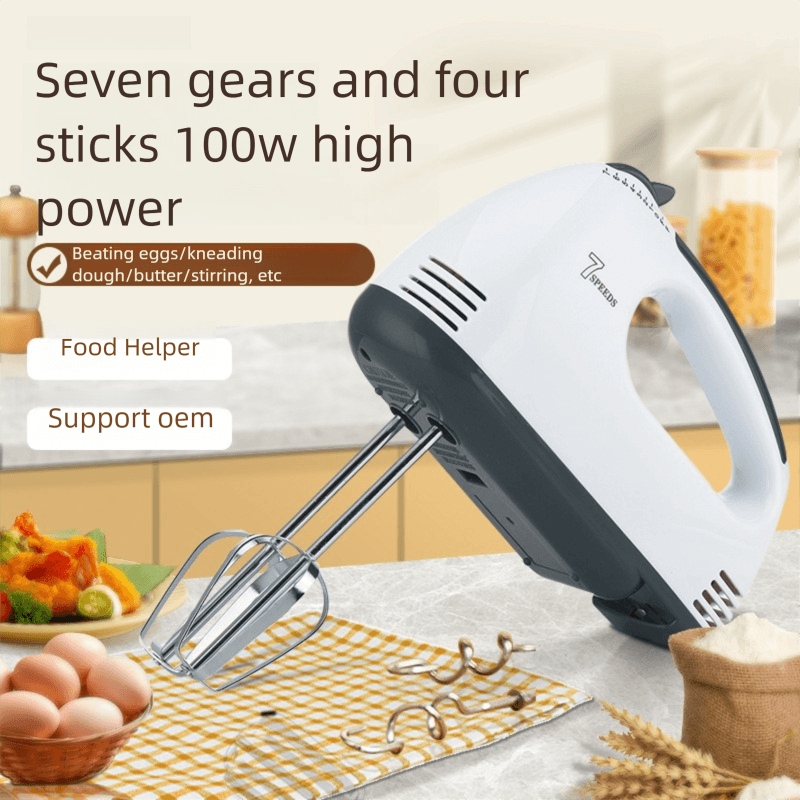 Electric Handheld Beater For Home Use, Cream White Egg Beater, Cake Automatic Mixer