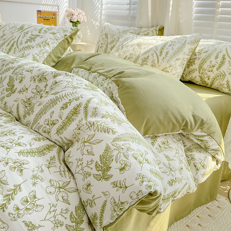 Cotton And Linen Washed Cotton Four Piece Set